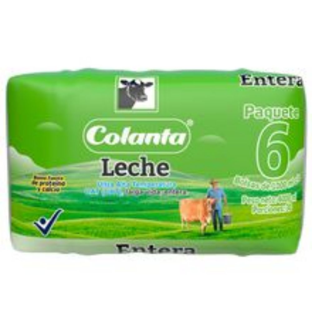 Imagen de Leche COLANTA entera 6 unds x1000 ml c/u