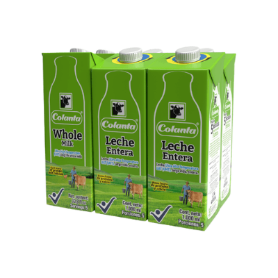 Imagen de Leche UHT Entera Colanta Caja X 1000 ml X 6 U