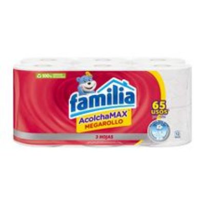 Imagen de Papel higiénico FAMILIA acolchamax mega 12 rollos x355,2 metros