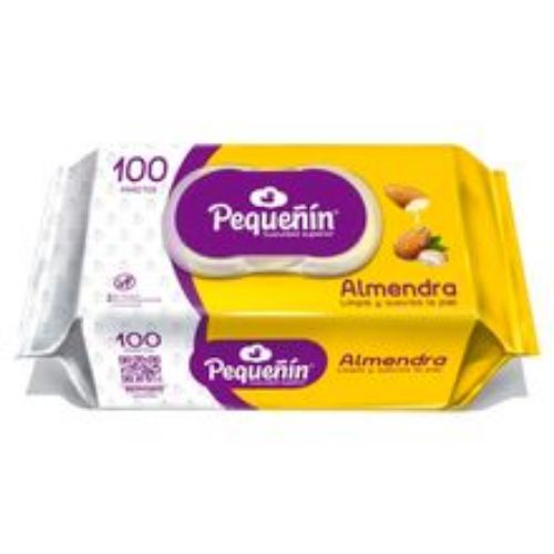 Imagen de Pañitos húmedos PEQUEÑIN almendra x100 unds