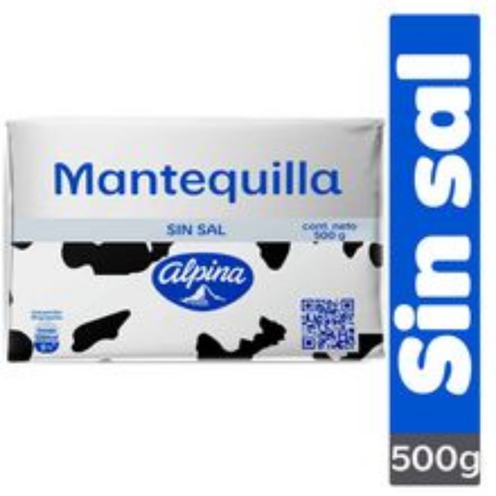 Imagen de Mantequilla ALPINA sin sal x500 g
