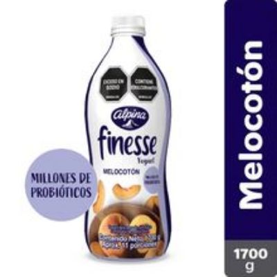 Imagen de Yogurt ALPINA finesse descremado melocoton x1700 g
