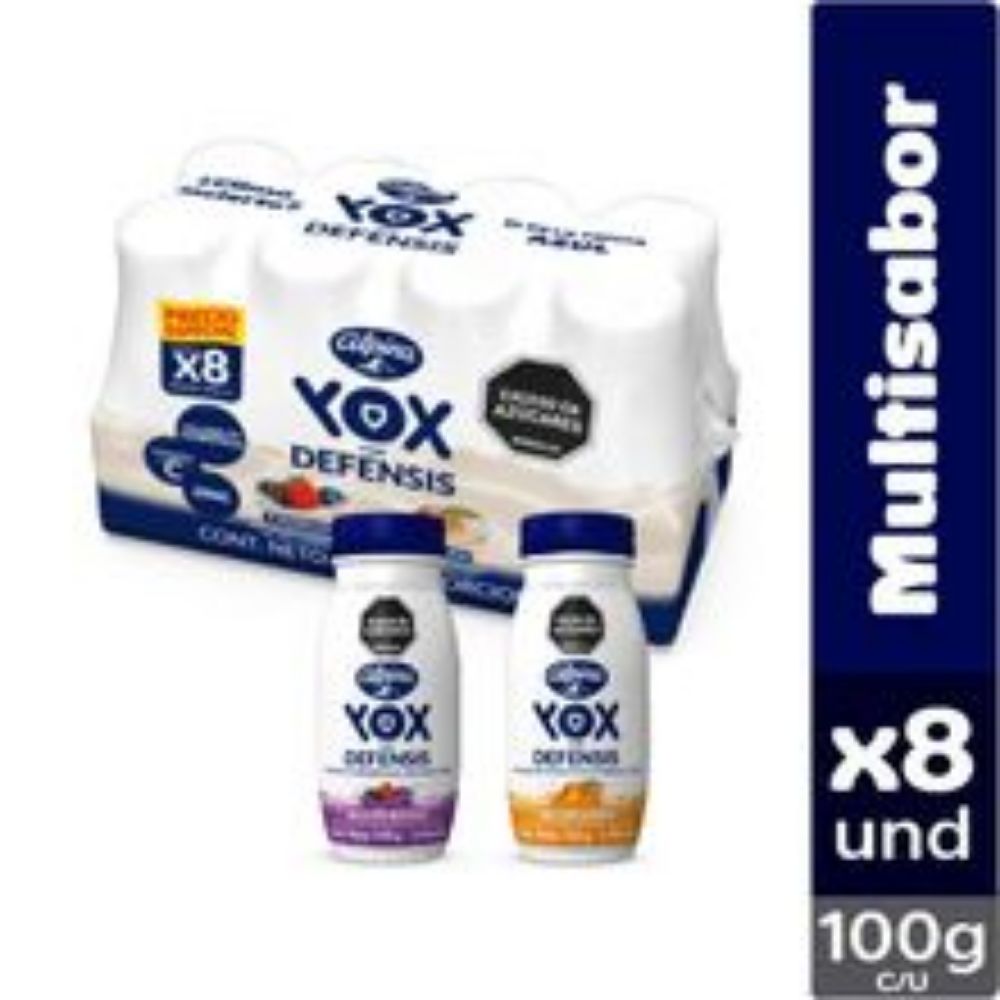 Imagen de Yogurt ALPINA yox melocotón fruta 8 unds x100 g c/u