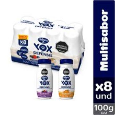 Imagen de Yogurt ALPINA yox melocotón fruta 8 unds x100 g c/u