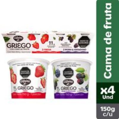 Imagen de Yogurt griego ALPINA surtido 4 unds x150 g c/u