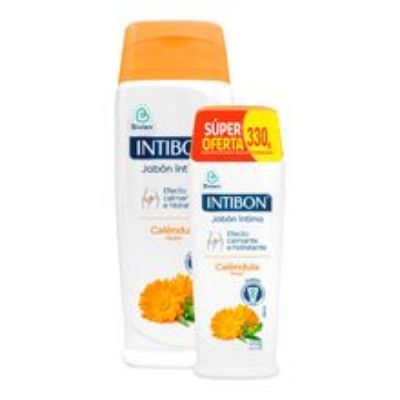 Imagen de Jabón íntimo INTIBON caléndula x210 g + jabón x120 g