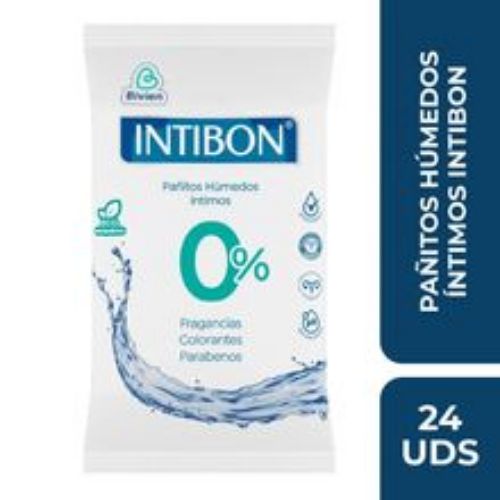 Imagen de Pañitos húmedos intimos INTIBON x24 unds