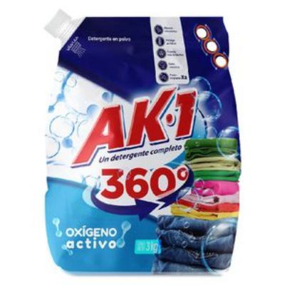 Imagen de Detergente en polvo AK1 con oxígeno activo (3000 gr)