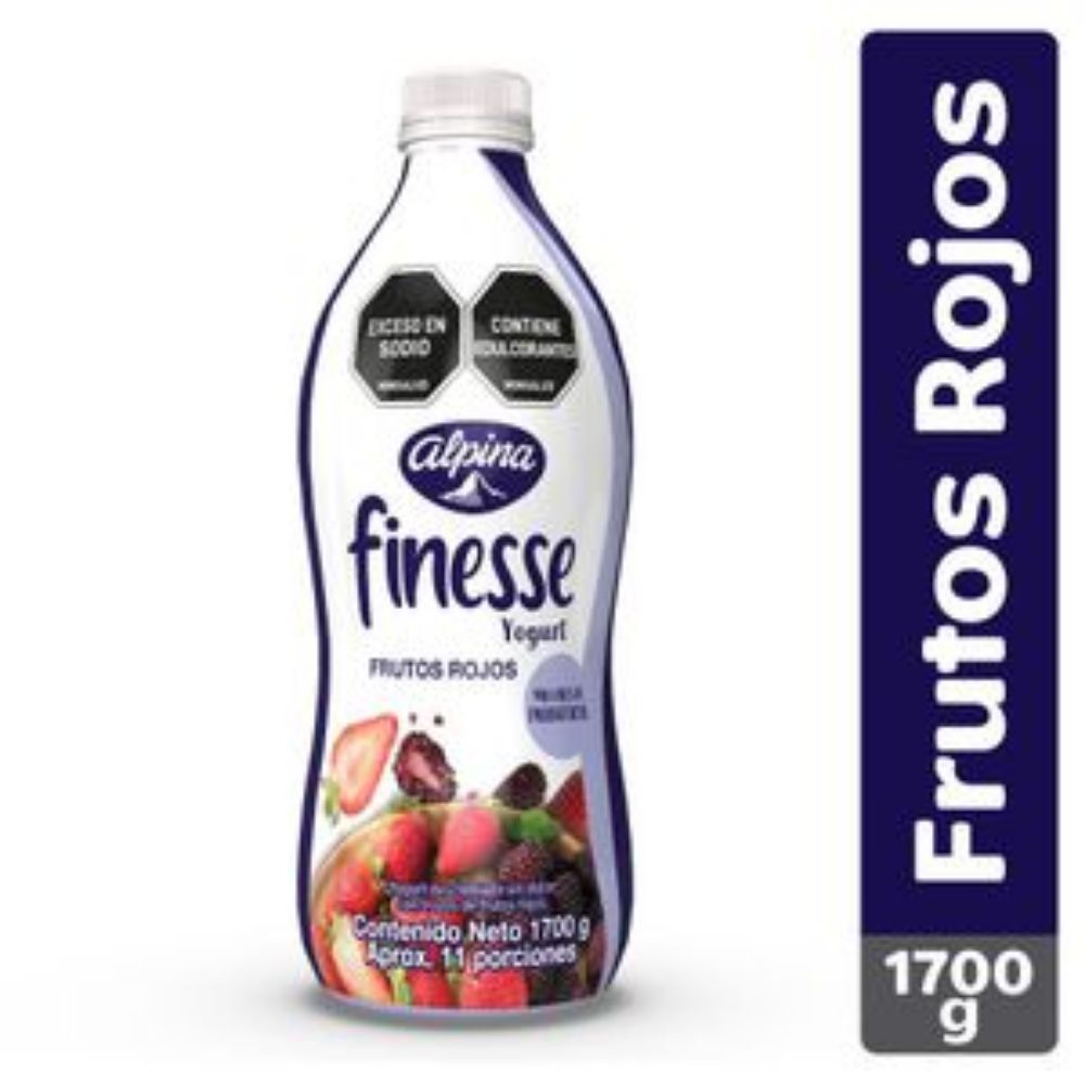 Imagen de Yogurt FINESSE frutos rojos botella (1700 gr)