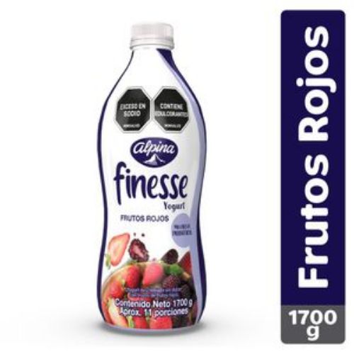 Imagen de Yogurt FINESSE frutos rojos botella (1700 gr)