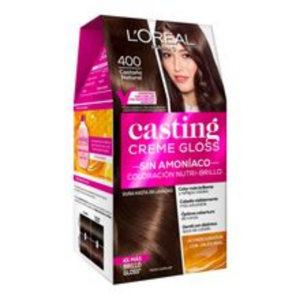 Imagen de Tinte L'ORÉAL casting creme gloss castaño natural N.° 400
