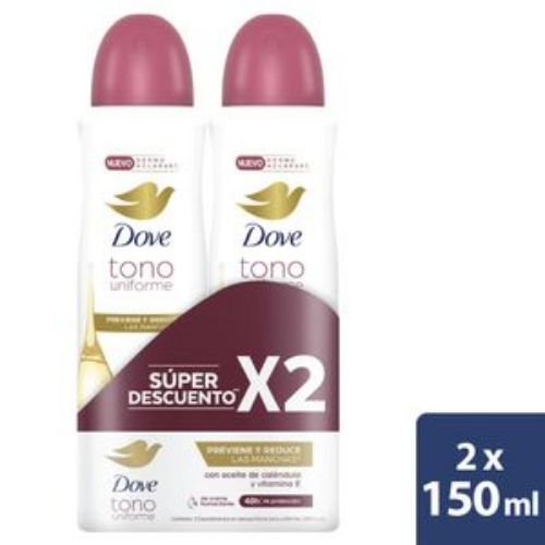 Imagen de Desodorante DOVE dermo aclarante aerosol (300 ml)