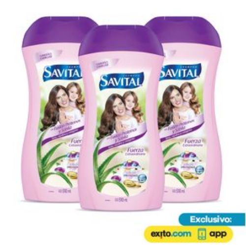 Imagen de Shampoo Savital Fusión Proteínas 3 unidades 510ml