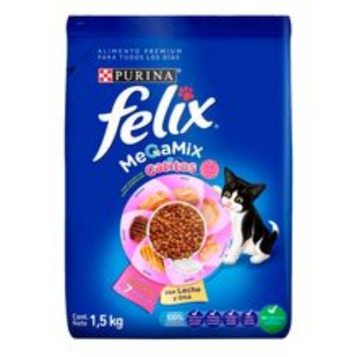 Imagen de Alimento para gato FELIX gatitos megamix x1500 g