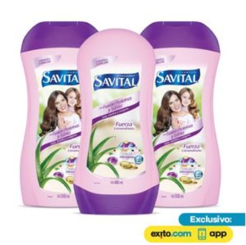 Imagen de Shampo Savital 2 unidades (510ml) y 1 unidad Acondicionador (490ml) Fusión Proteínas