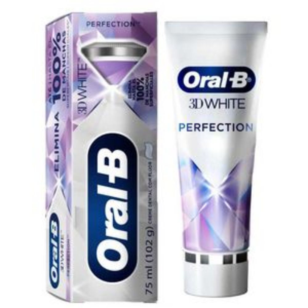 Imagen de Crema dental ORALB flúor 3d white (75 ml)