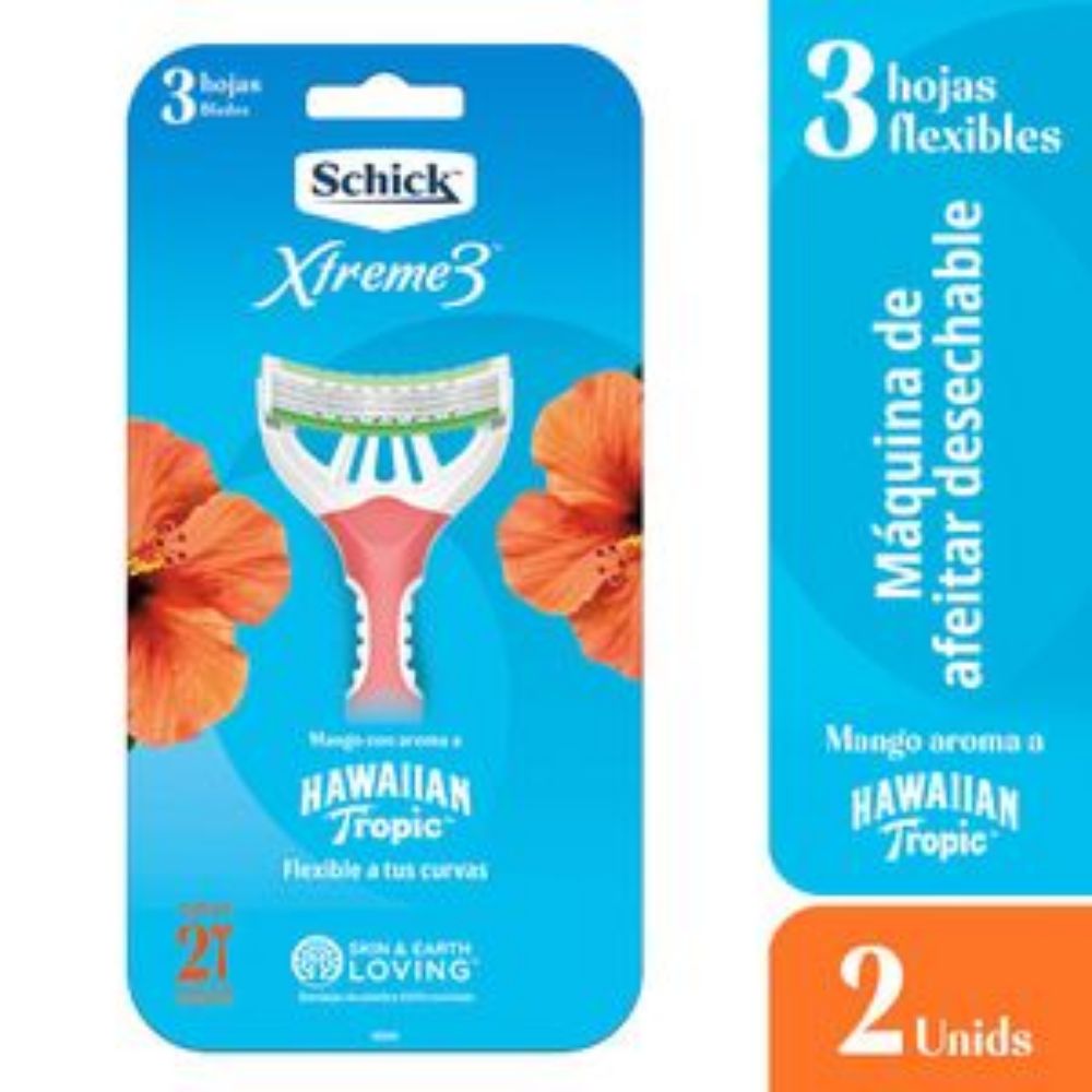 Imagen de Maquina de afeitar SCHICK Xtreme3 piel delicada x2 und (2 und)