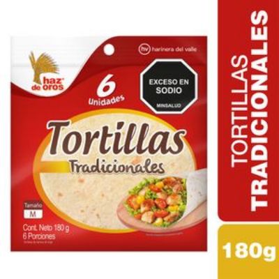 Imagen de Tortilla HAZ DE OROS tradicional x6und (180 gr)