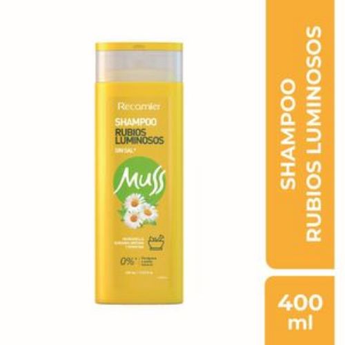 Imagen de shampoo MUSS RUBIOS LUMINOSOS (400 ml)