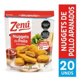 Imagen de Nuggets de pollo ZENU apanados x20und (320 gr)