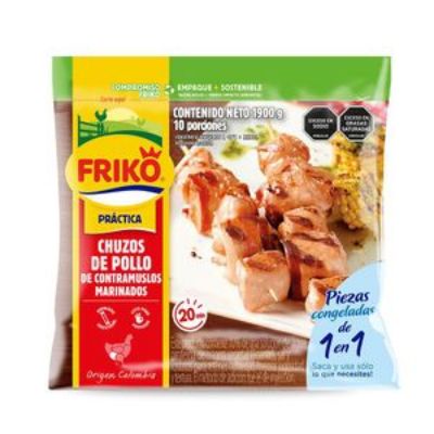 Imagen de Chuzos o pinchos de pollo FRIKO HF refrigerado x10und (1900 gr)