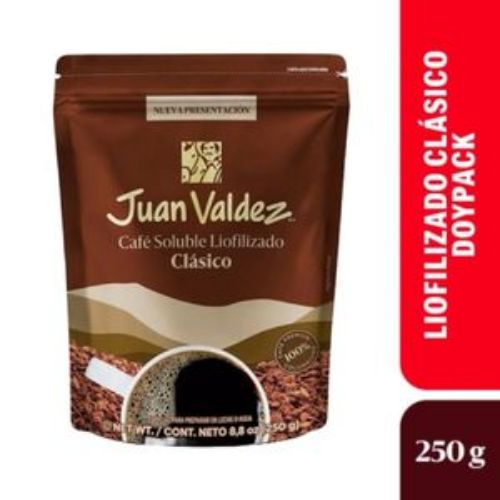 Imagen de Café JUAN VALDEZ Liofilizado clásico doypack (250 gr)