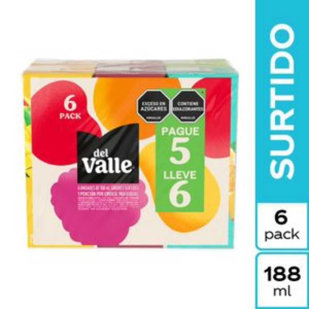 Imagen de Refresco DEL VALLE surtido x6und (940 ml)