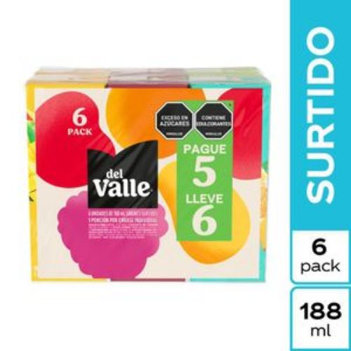 Imagen de Refresco DEL VALLE surtido x6und (940 ml)