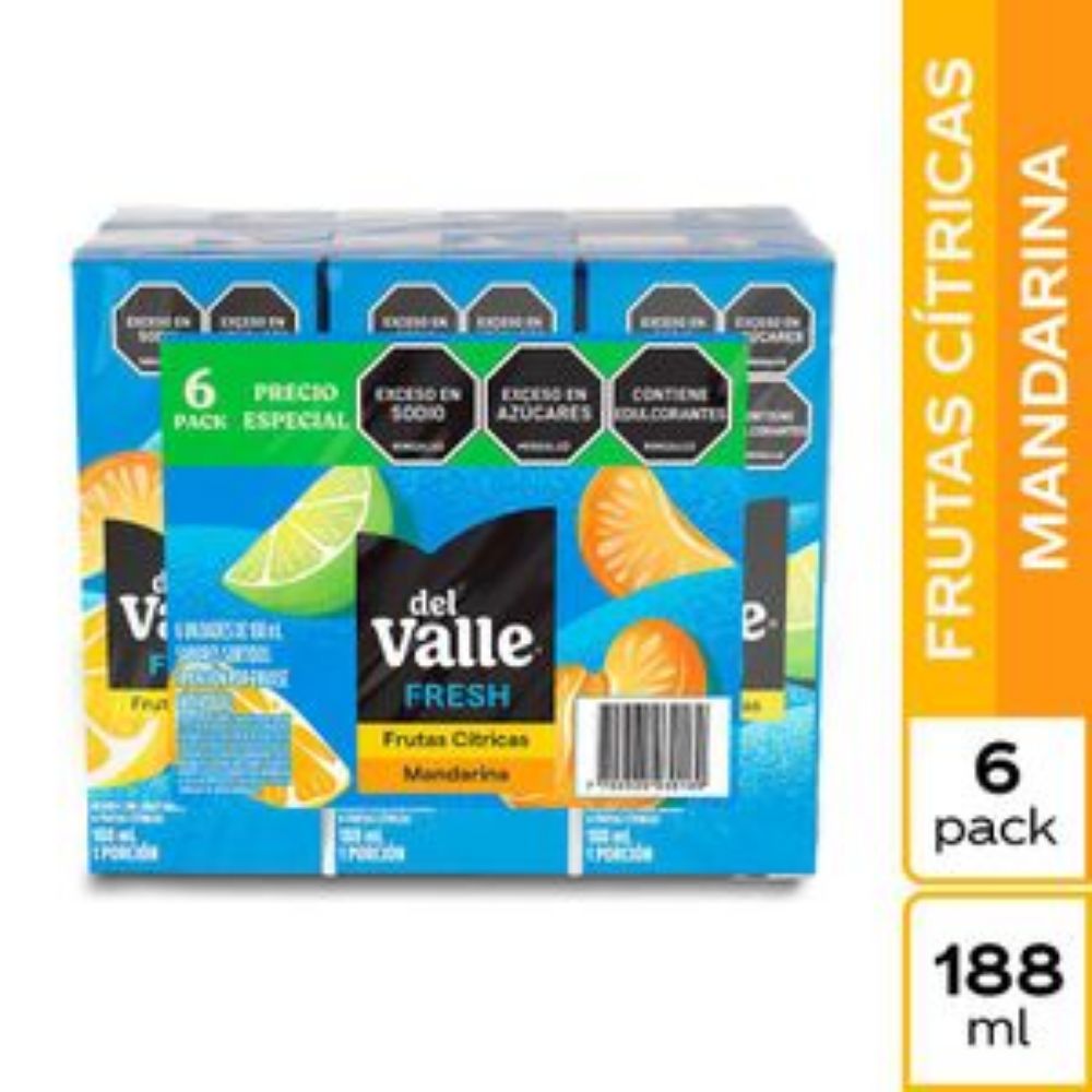 Imagen de Bebida DEL VALLE surtido x 6und (1128 ml)