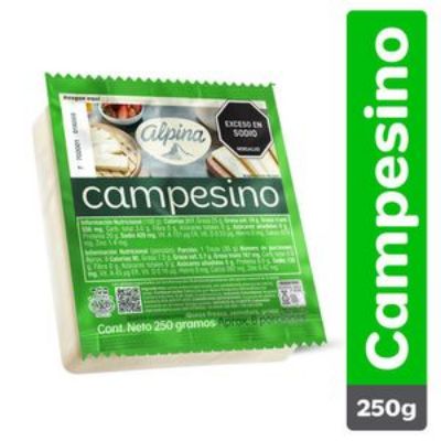 Imagen de Queso Campesino ALPINA bloque (250 gr)