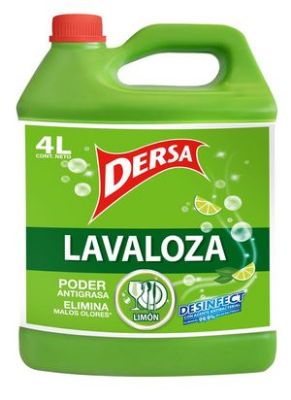 Imagen de Lavaloza DERSA líquido poder antigrasa limón (4000 ml)