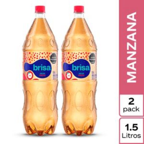 Imagen de Agua Brisa con Gas Saborizada Manzana 1.5L x 2 Unds