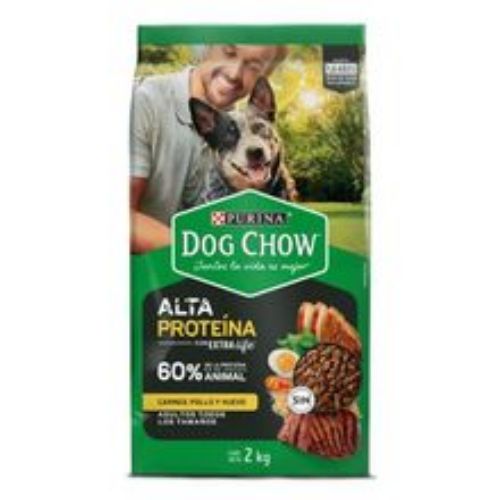 Imagen de Alimento para perro DOG CHOW alta proteína x2000 g