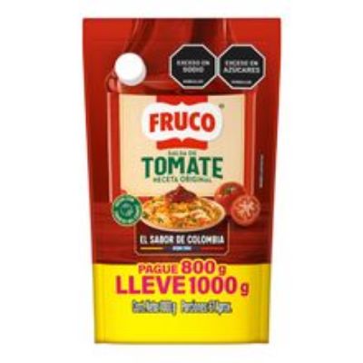 Imagen de Salsa tomate FRUCO pague 800 g lleve 1000 g