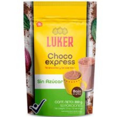 Imagen de Chocolate LUKER choco express sin azúcar x200 g