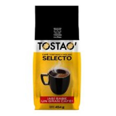 Imagen de Café TOSTAO' molido selecto x454 g
