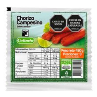 Imagen de Chorizo COLANTA campesino x450 g