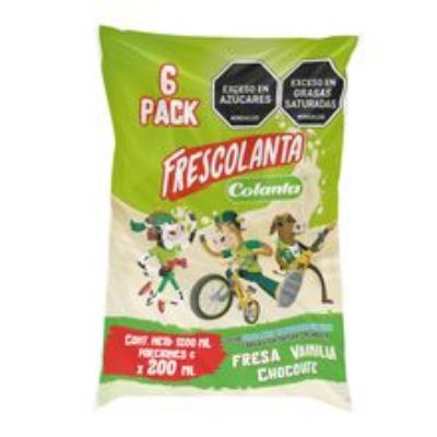 Imagen de Leche COLANTA saborizada surtida 6 unds bolsa x200 ml c/u