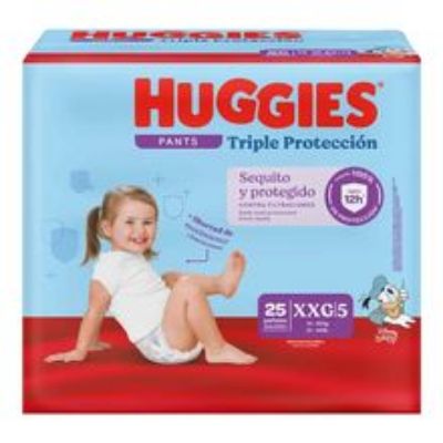 Imagen de Pañal HUGGIES pants triple protección XXL x25 unds