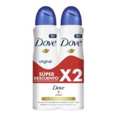 Imagen de Desodorante DOVE original en aerosol 2 unds x150 ml c/u
