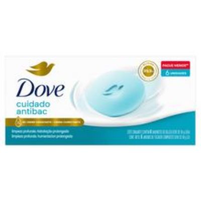 Imagen de Jabón DOVE cuida y protege 6 unds x90 g c/u