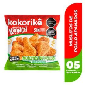 Imagen de Muslitos de pollo KOKORIKO apanados x 5 und (180 gr)