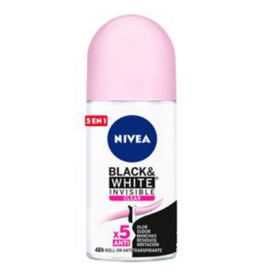 Imagen de Desodorante NIVEA black white mujer roll on (50 ml)