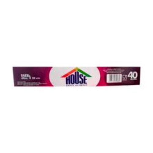 Imagen de Papel aluminio HOUSE x40 mt