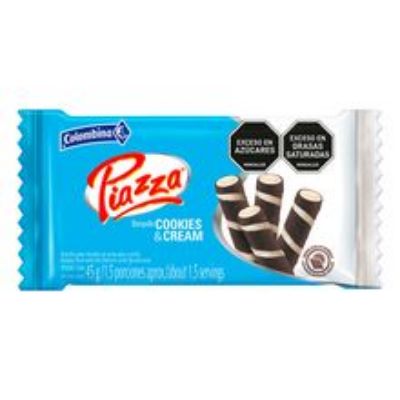 Imagen de Barquillo PIAZZA cookies & cream x45 g