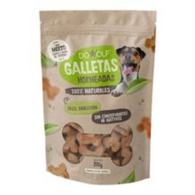 Imagen de Galletas para perro DOWOLF carne y avena x200 g