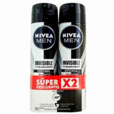 Imagen de Desodorante NIVEA 2 unds spray men x150 ml c/u