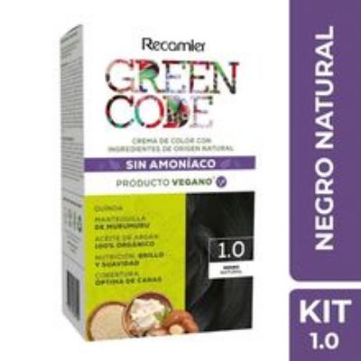 Imagen de Tinte GREEN CODE negro natural kit N.° 1.0