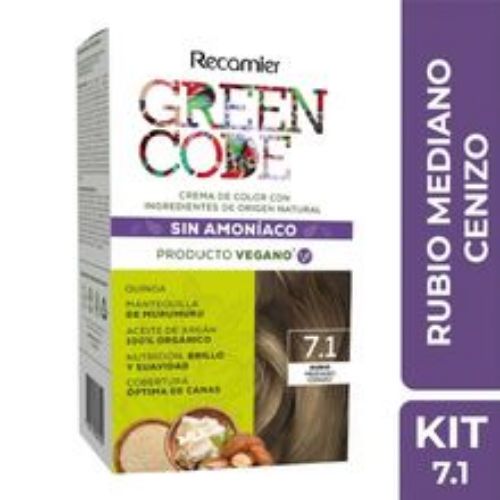 Imagen de Tinte GREEN CODE rubio medio cenizo N.° 7.1
