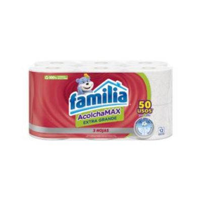 Imagen de Papel higiénico FAMILIA acolchamax extragrande x12 rollos (288 mts)